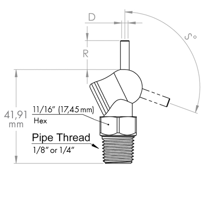 Dimensions HPT Nozzle XW Type